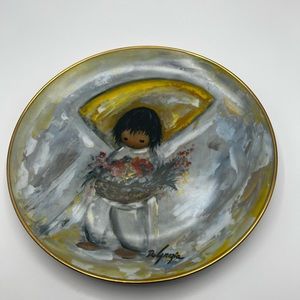 De Grazia The Children Series "THE FLOWER BOY"1979 Porcelain Collector Plate